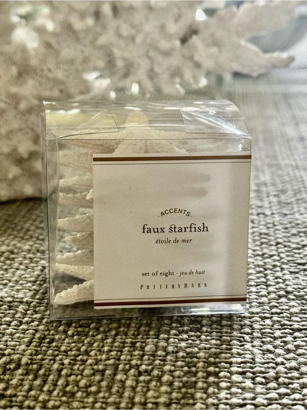 Pottery Barn Mini Faux Starfish, Base Filler, Set of 8